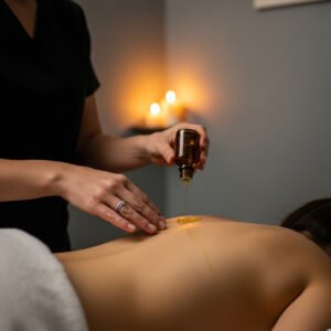 Aceite de Masaje Relajante con Lavanda